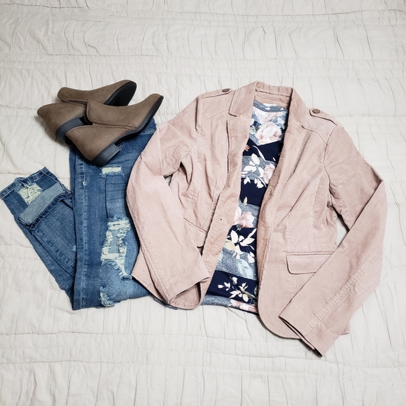 Halogen Jackets & Blazers - 🛍🌟HP🌟Dusty Pink Corduroy Jacket
